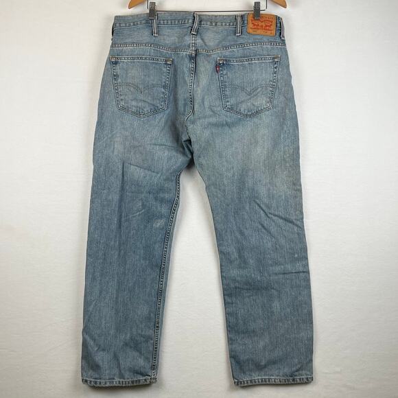 Levis 559 Jeans Mens 38x32 Blue Relaxed Straight Mid Rise Medium Wash Denim Y2K - Picture 7 of 11